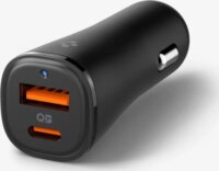 Spigen Essential EV482 USB-C + USB-A Autós Gyorstöltő 48W - Fekete