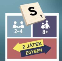 Mattel 2 az 1ben Original fa Scrabble családi társasjáték