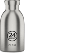 24Bottles Clima Bottle Brushed Steel Dupla falú utazó Termosz bögre 330ml - Inox