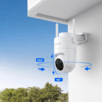Foscam PD8 Smart Wifi 8MP 350° forgatható kültéri Okos Kamera - Fehér