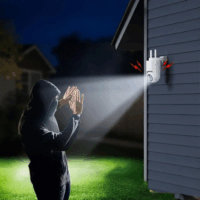 Foscam PD8 Smart Wifi 8MP 350° forgatható kültéri Okos Kamera - Fehér