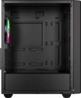 ID-Cooling WARE 300 ARGB Midi Torony Számítógépház + 4db 120mm ventilátor - Fekete