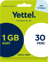 Yettel M Expressz SIM Kártya 1GB + 30 perc
