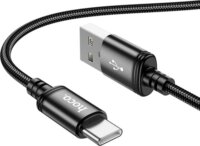 Hoco X91 HC788726 USB-A apa - USB-C apa 2.0 Adat és Töltőkábel 3m - Fekete