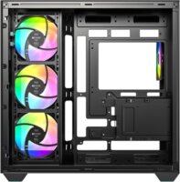 ID-Cooling VIEW 510 ARGB Midi Torony Számítógépház + 4db 120mm ventilátor - Fekete