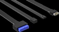 ID-Cooling VIEW 510 ARGB Midi Torony Számítógépház + 4db 120mm ventilátor - Fekete