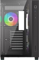 ID-Cooling VIEW 510 ARGB Midi Torony Számítógépház + 4db 120mm ventilátor - Fekete