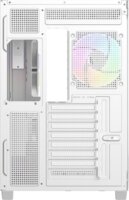 ID-Cooling VIEW 510 ARGB WH Midi Torony Számítógépház + 4db 120mm ventilátor - Fehér