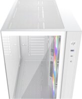 ID-Cooling VIEW 510 ARGB WH Midi Torony Számítógépház + 4db 120mm ventilátor - Fehér