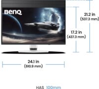 BenQ 26.5" MOBIUZ EX271QZ 16:9 QHD QD-OLED Gaming Monitor - Fekete
