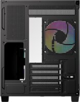 ID-Cooling VIEW 500 ARGB Mini Tower Számítógépház + 3db 120mm ventilátor - Fekete