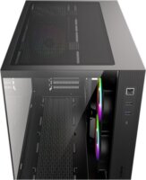 ID-Cooling VIEW 500 ARGB Mini Tower Számítógépház + 3db 120mm ventilátor - Fekete