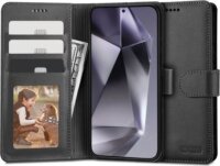 Tech-Protect TP690541 Samsung Galaxy S24+ Pénztárcás Flip Telefon Tok - Fekete