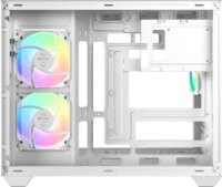 ID-Cooling VIEW 500 ARGB WH Mini Tower Számítógépház + 3db 120mm ventilátor - Fehér