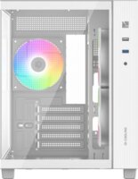 ID-Cooling VIEW 500 ARGB WH Mini Tower Számítógépház + 3db 120mm ventilátor - Fehér