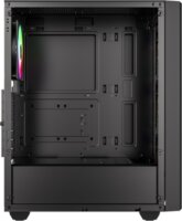 ID-Cooling WARE 310 ARGB Midi Torony Számítógépház + 4db 120mm ventilátor - Fekete