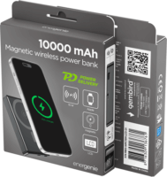 Gembird PB10-WPC15M-LCD-01 Mágneses Wireless Powerbank LCD kijelzővel 10000mAh 15W - Fekete