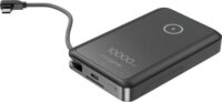 Gembird PB10-WPC15MS-01 Mágneses Wireless Powerbank Beépített Állvánnyal 10000mAh 15W - Fekete