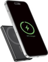 Gembird PB05-WPC15M-LCD-01 Mágneses Wireless Powerbank 5000mAh 15W - Fekete
