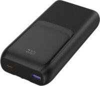 Gembird PB20-PD20-LCD-01 Powerbank integrált kábelekkel Lightning + USB-C / 20000mAh 20W - Fekete