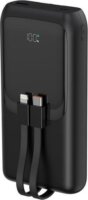 Gembird PB20-PD20-LCD-01 Powerbank integrált kábelekkel Lightning + USB-C / 20000mAh 20W - Fekete