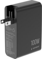 Gembird TA-UC-1A3C-PD100-01-BK USB-A / 3x USB-C GaN Hálózati Gyorstöltő Adapter 100W - Fekete