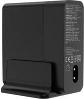 Gembird TA-UC-2A3C-PD140-01-BK 2x USB-A / 3x USB-C GaN Hálózati Gyorstöltő Adapter Tápkábellel 140W - Fekete