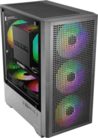 Mars Gaming MCVECTOR Mini Torony Számítógépház + 4db 120mm ventilátor - Fekete