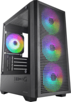 Mars Gaming MCVECTOR Mini Torony Számítógépház + 4db 120mm ventilátor - Fekete