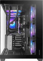 Mars Gaming MCV5 Midi Torony Számítógápház + 4db 120mm ventilátor - Fekete
