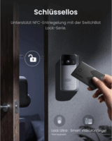 SwitchBot Okos ajtócsengő kaputelefon 2K kamerával Kijelzővel - Fehér/Ezüst
