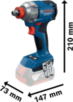Bosch GDX 18V-285 Akkus Ütvecsavarozó + Koffer (Akku és töltő nélkül)