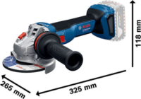 Bosch GWS 18V-11 Akkus Sarokcsiszoló Flex Ø125mm 18V + koffer (Akku és töltő nélkül)