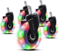 Trust 25803 GXT 701 RGB LED Gél Gamer Szék Görgő Szett - Fekete