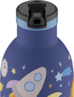 24Bottles Kids Bottle Space Friends Gyerek Termosz kulacs 330ml - Mintás