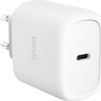 Trust 25721 Maxo USB-C GaN Hálózati Gyorstöltő Adapter 45W + USB-C Kábel 2m - Fehér