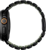 Nomad Stratos Band Apple Watch Titán Okosóra Szíj 49mm - Fekete/Zöld