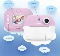 LAMAX InstaKid2 Play Hőpapíros Gyerek Fényképezőgép 48MP / FullHD - Rózsaszín