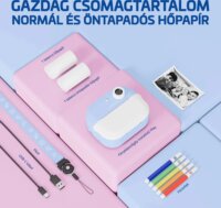 LAMAX InstaKid2 Play Hőpapíros Gyerek Fényképezőgép 48MP / FullHD - Kék