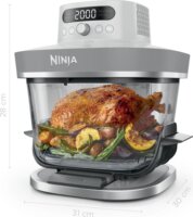 Ninja AS090EUWH CRISPi PRO AirFryer Forrólevegős sütő 5,7 / 2,3L 2050 Watt - Fehér