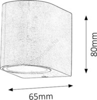 Rábalux 8099 Kültéri GU10 LED Fali lámpa - Vörösréz