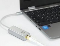 Level One USB-0402 USB-C apa - RJ45 anya Adapter - Fehér