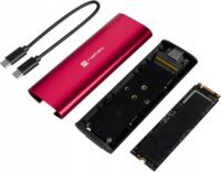 Natec NKZ-2471 Rhino M.2 NVMe Lite USB-C 3.2 Gen 2x1 Külső SSD Ház - Piros