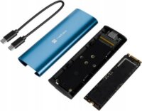 Natec Rhino M.2 NVMe Lite USB-C 3.2 Gen 2x1 Külső SSD Ház - Kék