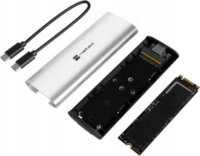 Natec Rhino M.2 NVMe Lite USB-C 3.2 Gen 2x1 Külső SSD Ház - Ezüst