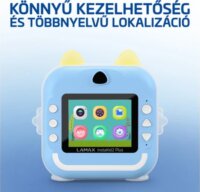 LAMAX InstaKid2 Plus Hőpapíros Gyerek Fényképezőgép 48Mpx / FullHD - Kék