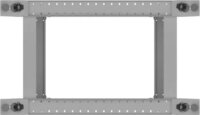 Lanberg 19" Szabadon Álló Nyitott Rack Állvány 32U 600x800mm - Szürke