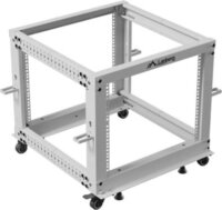 Lanberg 19" Szabadon Álló Nyitott Rack Állvány 9U 600x600 - 1100mm - Szürke