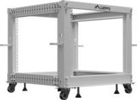 Lanberg 19" Szabadon Álló Nyitott Rack Állvány 9U 600x600 - 1100mm - Szürke