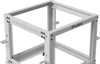 Lanberg 19" Szabadon Álló Nyitott Rack Állvány 9U 600x600 - 1100mm - Szürke
